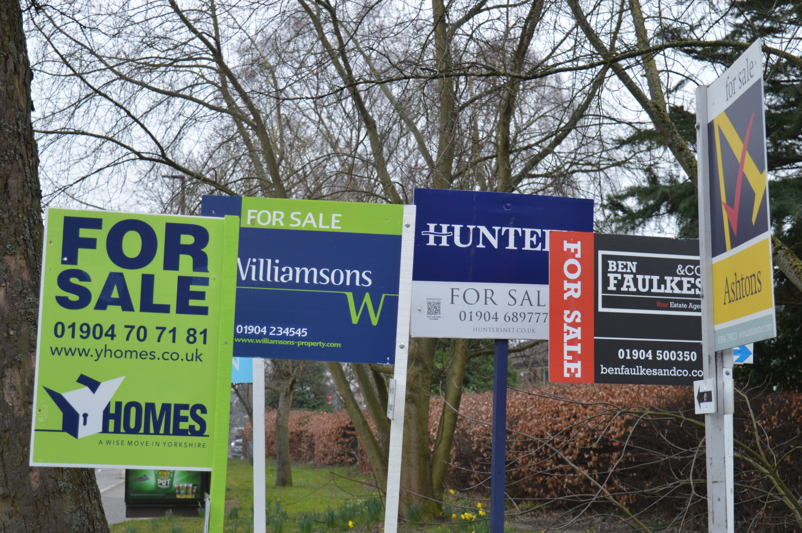 For sale signs