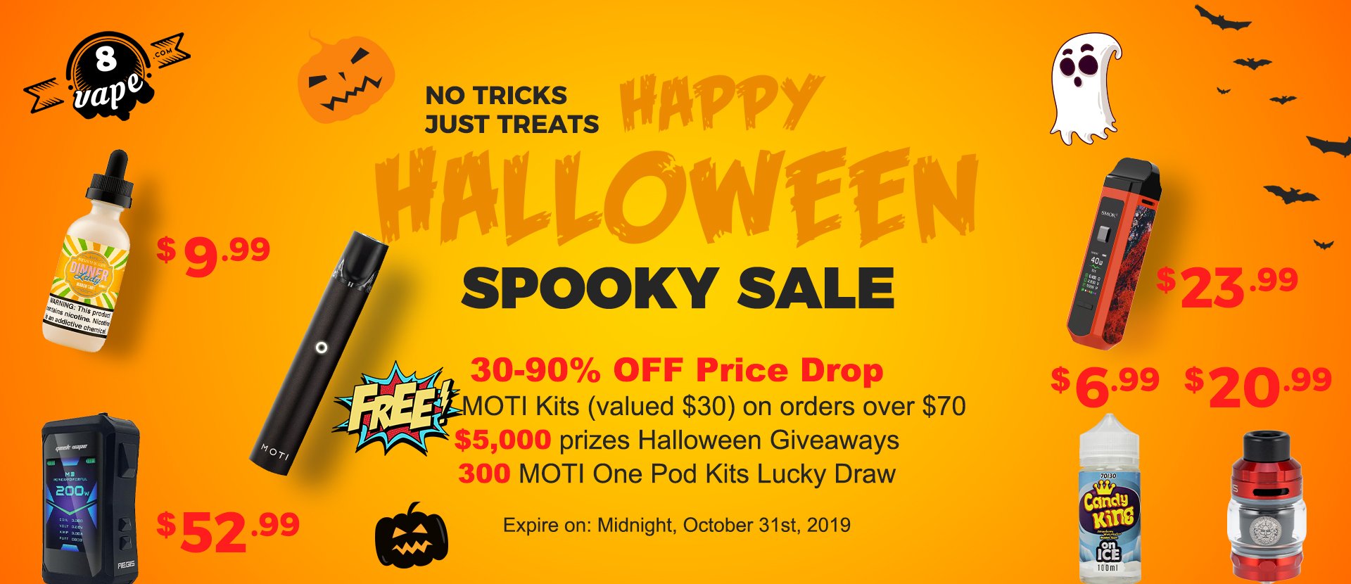 EightVape Halloween Sale