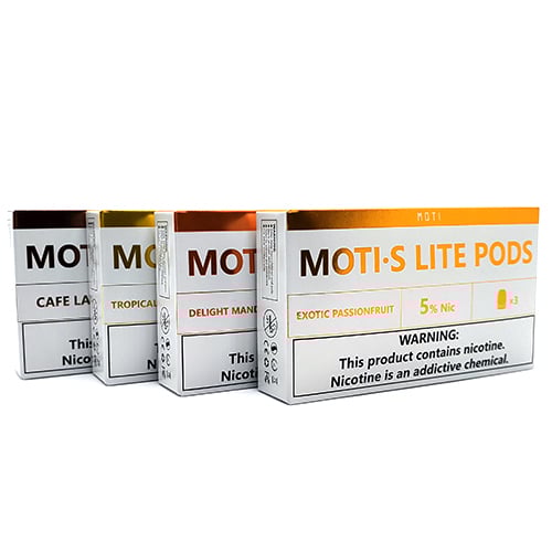 Moti S Lite Pod Flavors