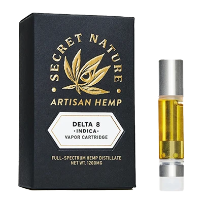 Secret Nature Delta 8 Vape Cartridge 400x400