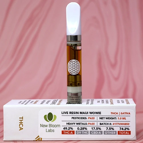 TribeTokes THC-A Cartridges - Live Resin Maui Wowie