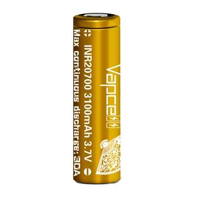 Vapcell 20700 Gold Battery 400x400